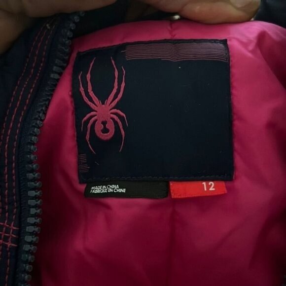 Spyder blue pink snow jacket size 12 womens - Picture 8 of 8